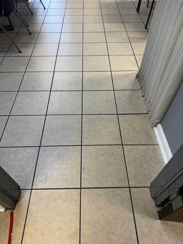 ceramic tiled floor